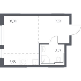 Квартира 25,8 м², студия - изображение 1