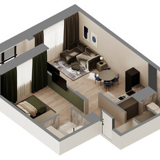 Квартира 51,6 м², 1-комнатная - изображение 2