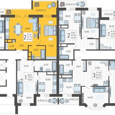 Квартира 57,4 м², 2-комнатная - изображение 2