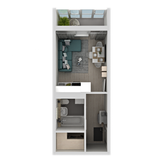 Квартира 24,3 м², студия - изображение 2