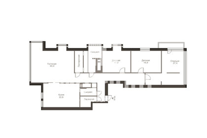 Квартира 172 м², 4-комнатная - изображение 1