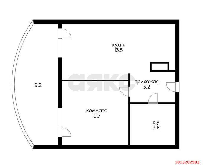 39,5 м², 1-комнатная квартира 5 150 000 ₽ - изображение 1