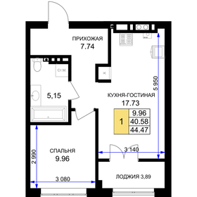 54 м², 3-комнатная квартира 7 500 000 ₽ - изображение 78