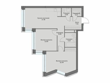 68,5 м², 2-комнатная квартира 28 721 620 ₽ - изображение 24