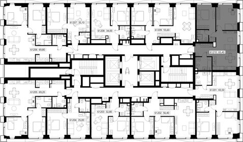 Квартира 65,4 м², 2-комнатная - изображение 2