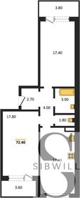 72,2 м², 2-комнатная квартира 7 800 000 ₽ - изображение 14