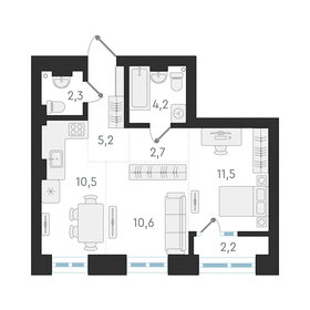 49,4 м², 2-комнатная квартира 9 000 000 ₽ - изображение 75