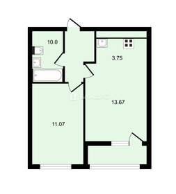 Квартира 36 м², 1-комнатная - изображение 1