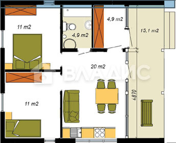 83 м² дом, 6,7 сотки участок 2 400 000 ₽ - изображение 33