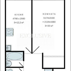 Квартира 41,1 м², 1-комнатная - изображение 1