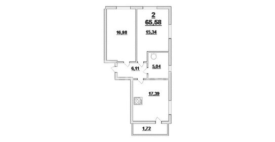 63,7 м², 2-комнатная квартира 10 200 000 ₽ - изображение 1