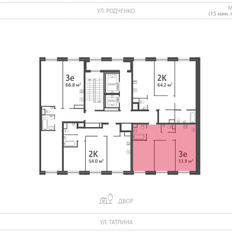 Квартира 53,9 м², 2-комнатная - изображение 2