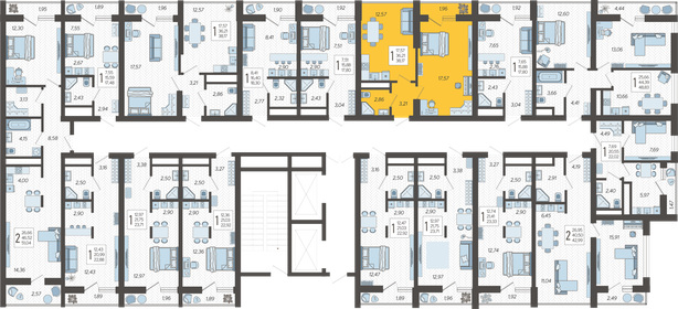38 м², 1-комнатная квартира 15 963 800 ₽ - изображение 47