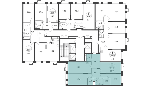 77 м², 3-комнатная квартира 19 400 000 ₽ - изображение 67