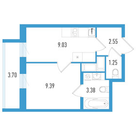 Квартира 26,7 м², 1-комнатная - изображение 1