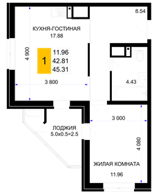 37,9 м², 1-комнатная квартира 6 636 291 ₽ - изображение 28