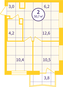 Квартира 48,1 м², 2-комнатная - изображение 2