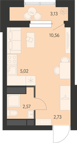 21,9 м², квартира-студия 3 580 000 ₽ - изображение 19