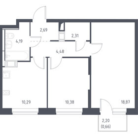 53 м², 3-комнатная квартира 10 400 000 ₽ - изображение 17