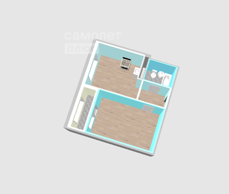 Квартира 53 м², 2-комнатная - изображение 3
