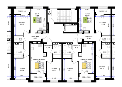 43,2 м², 1-комнатная квартира 4 150 000 ₽ - изображение 27