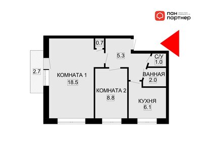 89,6 м², 2-комнатная квартира 16 200 000 ₽ - изображение 51