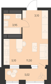 Квартира 26,2 м², студия - изображение 1