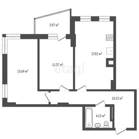 Квартира 58,4 м², 2-комнатная - изображение 1