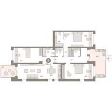 Квартира 156,7 м², 3-комнатная - изображение 3