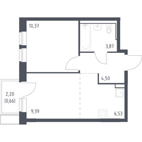 Квартира 35,3 м², 1-комнатная - изображение 1