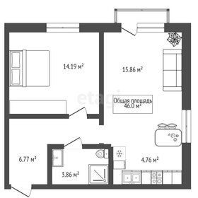 Квартира 46 м², 2-комнатная - изображение 2