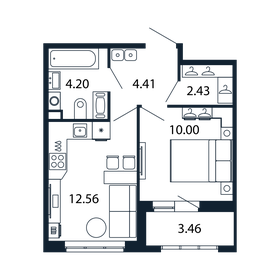 30,9 м², 1-комнатная квартира 8 200 000 ₽ - изображение 83