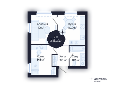 42,6 м², 2-комнатная квартира 4 500 000 ₽ - изображение 130