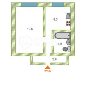 41 м², 1-комнатная квартира 3 300 000 ₽ - изображение 63