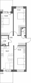 Квартира 89,8 м², 3-комнатная - изображение 1