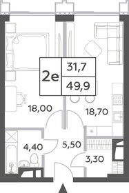 49 м², 2-комнатная квартира 18 500 000 ₽ - изображение 101