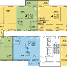 Квартира 115,9 м², 1-комнатная - изображение 4