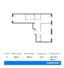 105 м², квартира-студия 19 800 000 ₽ - изображение 81