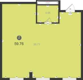 59,6 м², 2-комнатная квартира 8 467 460 ₽ - изображение 32