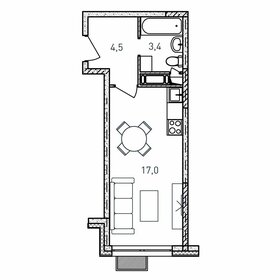 23,2 м², квартира-студия 4 570 400 ₽ - изображение 21