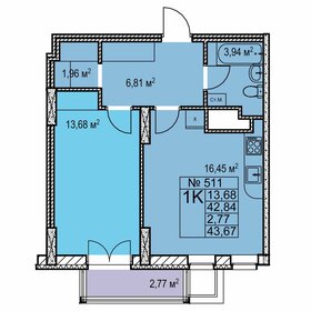43,8 м², 1-комнатная квартира 8 020 000 ₽ - изображение 27