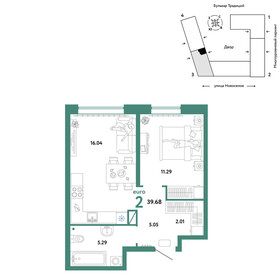 44 м², 2-комнатная квартира 5 990 000 ₽ - изображение 49