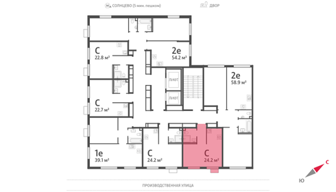 24,2 м², квартира-студия 11 415 406 ₽ - изображение 43