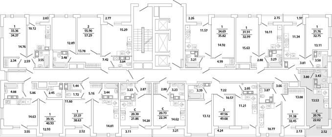 21,7 м², квартира-студия 4 900 000 ₽ - изображение 101