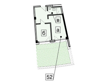 Квартира 31,6 м², 2-комнатные - изображение 1