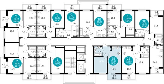 Квартира 36,8 м², 1-комнатная - изображение 2