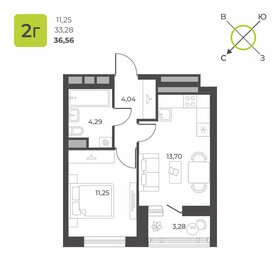 35 м², 1-комнатная квартира 4 400 000 ₽ - изображение 58