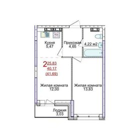 41,6 м², 2-комнатная квартира 4 316 142 ₽ - изображение 76