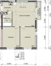 Квартира 51,3 м², 2-комнатная - изображение 2