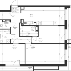 Квартира 96,6 м², 3-комнатная - изображение 2